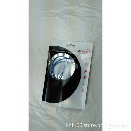 Three side seal clear sliver electronic accessories foil bags